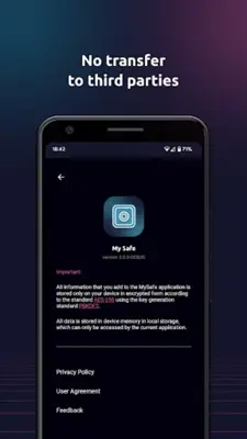 My Safe secure vault android App screenshot 0